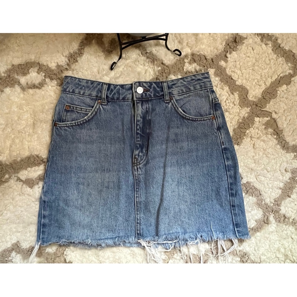Topshop denim skirt